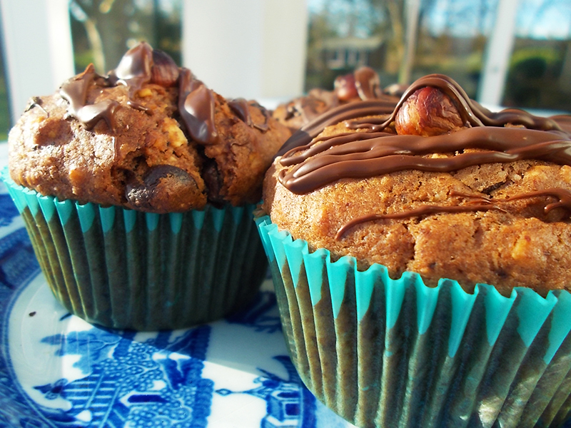 Vegan Hazelnut Chocolate Muffins The Chestnut Candle
