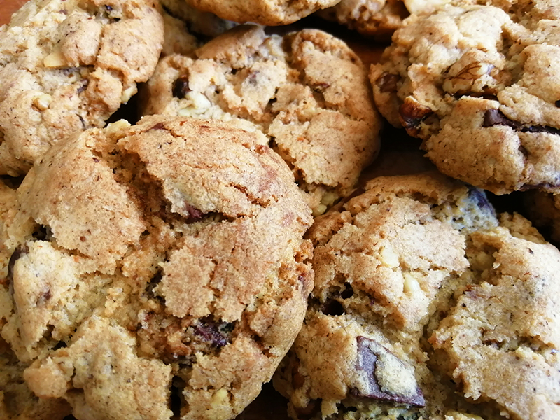 Vegan Walnut Date and Chocolate Cookies The Chestnut Candle