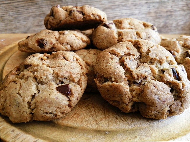 Vegan Walnut Date and Chocolate Cookies The Chestnut Candle